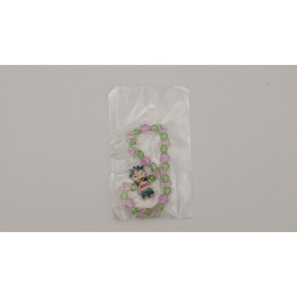 Vintage Disney Lilo & Stitch Kids Bead Bracelet | Pink Green Beads